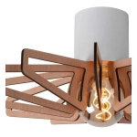 Plafon ZIDANE Ø 45 cm 1xE27 biały 77184/45/31 Lucide - zdjęcie dodatkowe 4